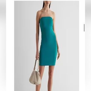 NWT EXPRESS Body Contour Strapless Mini Dress With Built-In Shapewear XS